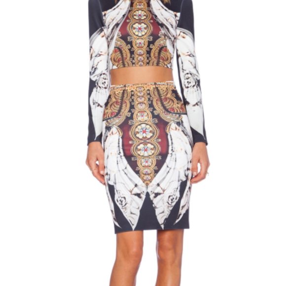 CLOVER CANYON 2-Piece Thick Sculpting Neoprene Matador Coord Skirt Set - Picture 11 of 14